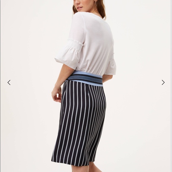 LOFT Dresses & Skirts - LOFT Petite Mixed Stripe Wrap Skirt